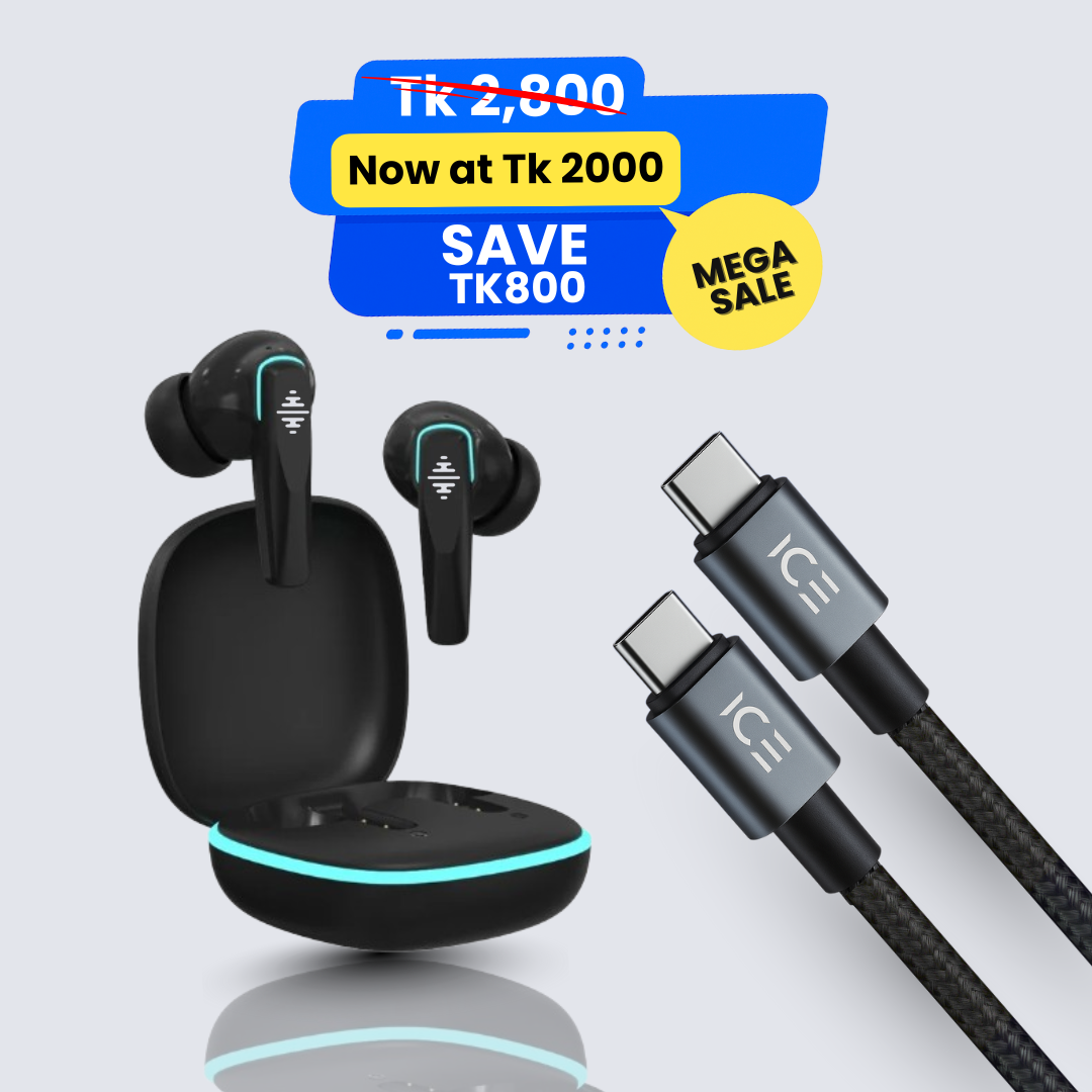ICE Aura Earbuds + Type-C Cable