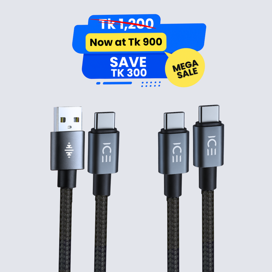 Type A-C Cable + Type C-C Cable