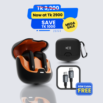 Prime Pro Black + Cover + FREE Type-C Cable