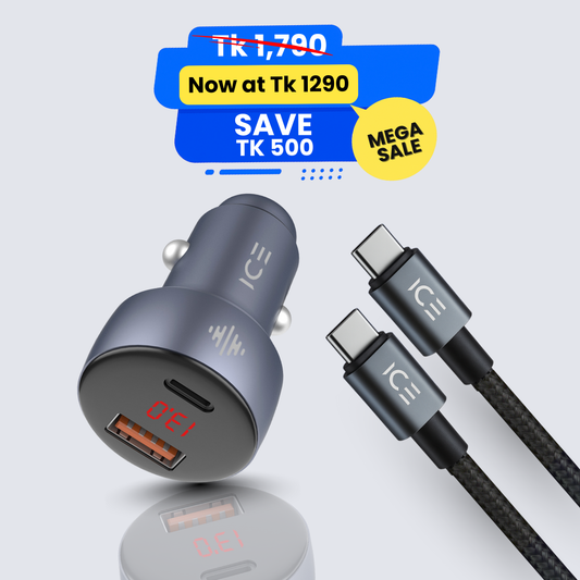 Car Charger 48W + Type-C Cable