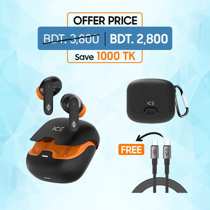 Prime Pro Black + Cover + FREE Type-C Cable