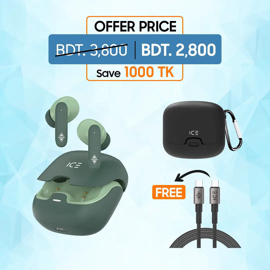 Prime Pro Green + Cover + FREE Type-C Cable