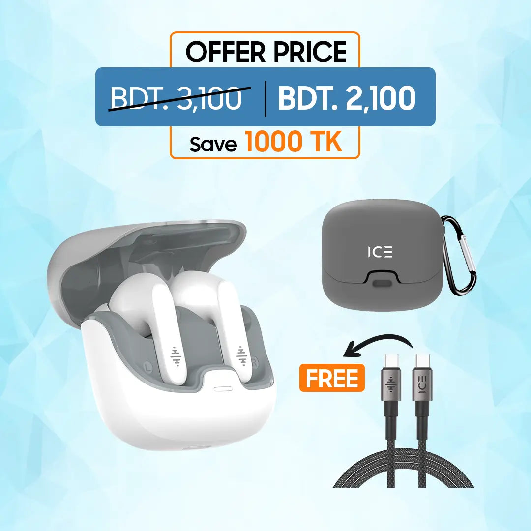 Prime Frost White + Cover + FREE Type-C Cable