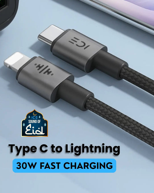 ICE Type C to Lightning Black